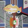 Onbevooroordeelde cellen en bevooroordeelde cellen of Compositie 120 x100 cm 2021